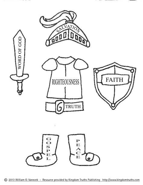 bible armor  god coloring pages  picture  gallery