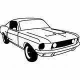 Mustang Ford Coloring 1968 Fastback Pages Gt Drawing Color Choose Board Fox Body Shelby Template Tocolor sketch template