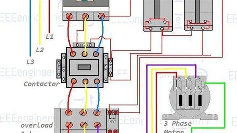 phase motor wiring diagram  controlling  phase motor electronic engineering diagram