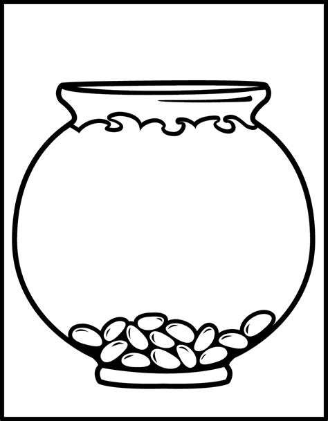 fish bowl template clipart