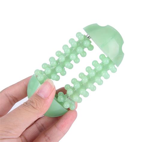1pc Hand Finger Massager Dual Roller Joint Relaxing Nail Plastic