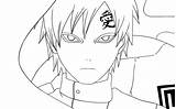 Gaara Coloring Pages Naruto Drawings Desert Getdrawings Lineart Shippuden Choose Board Deviantart sketch template