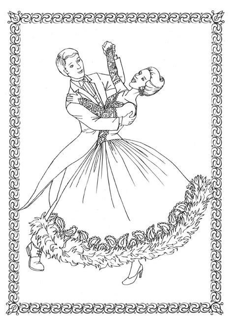 dancers coloring book costumes  coloring clippedonissuu dibujos