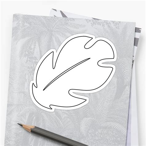 lilo hawaiian floral leaves sticker  iheartclothes redbubble