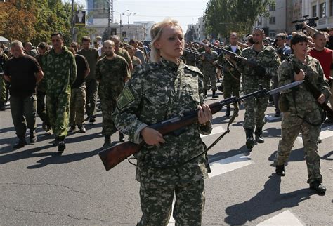 Separatists Put Ukrainian Captives On Show In Rebel Stronghold