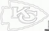 Chiefs Kansas Kc Printable Cheifs Panthers Oncoloring Afc sketch template
