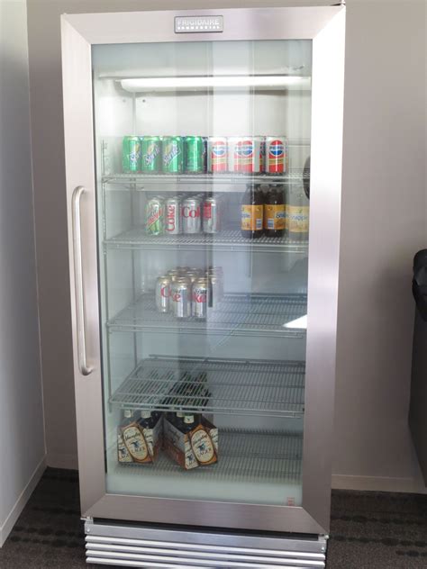 small commercial refrigerator glass door image