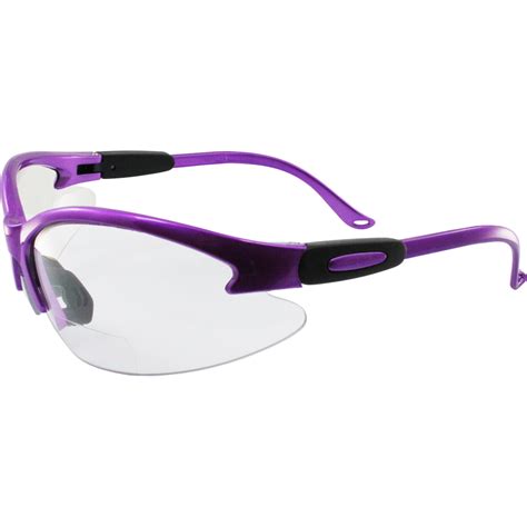 Birdz Flamingo Womens Purple Safety Bifocal Glasses Clear Lens 1 5