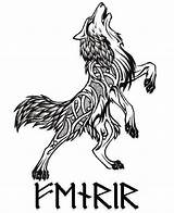 Fenrir Tattoo Norse Wolf Mythology Mythologie Tattoos Nordische Viking Nordic Symbole Symbols Wikinger Celtic Google Tribal Loki Designs Runes Search sketch template