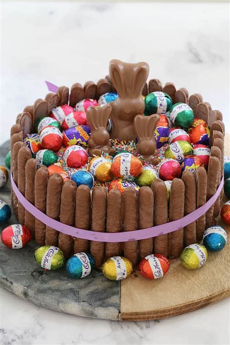 cheats  minute chocolate overload easter cake bake