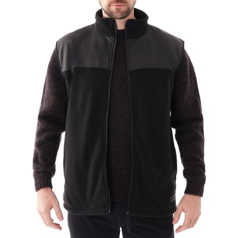 rains fleece vest jacket black