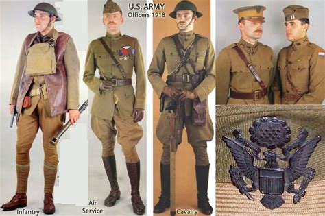 Ww1 Us Army Officers World War 1 Uniforms Pinterest