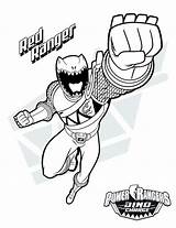 Dino Everfreecoloring Powerranger sketch template