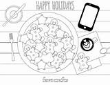 Coloring Cookies Christmas Pages Coffee Favecrafts Visit sketch template