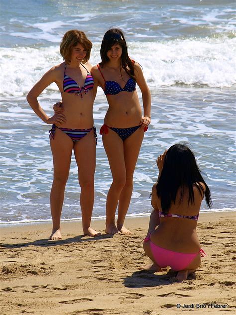 Posant Posando Modelling Bikini Beach Girls Posant