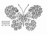 Embroidery Butterfly Daisy Patterns Designs Stitch Transfer Vintage Simple Pattern French Flickr Lazy Flower Coloring Outline Wings Hand Knots Flowers sketch template