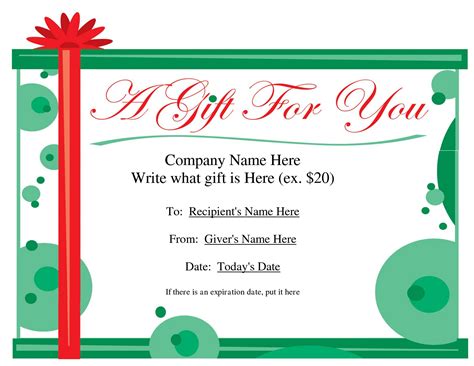 gift certificate templates print activity shelter