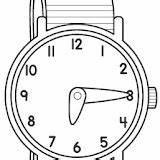 Reloj Relojes Niños Pulsera sketch template