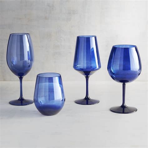 Blue Acrylic Stemware Acrylic Wine Glasses Acrylic Stemware Acrylic