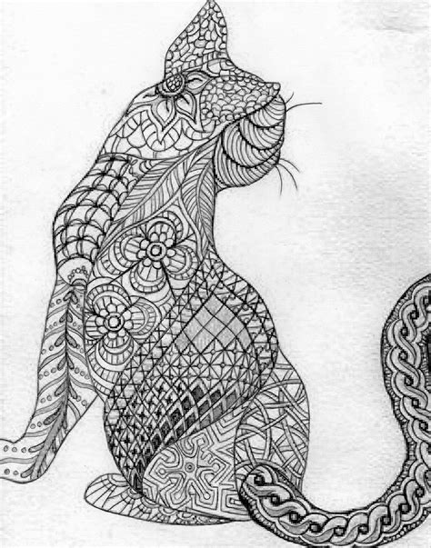 mandala gato mandala cat animal coloring pages cat coloring page