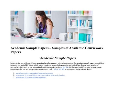 academic sample papers