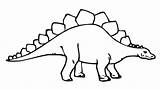 Stegosaurus Dinosaur Getdrawings sketch template