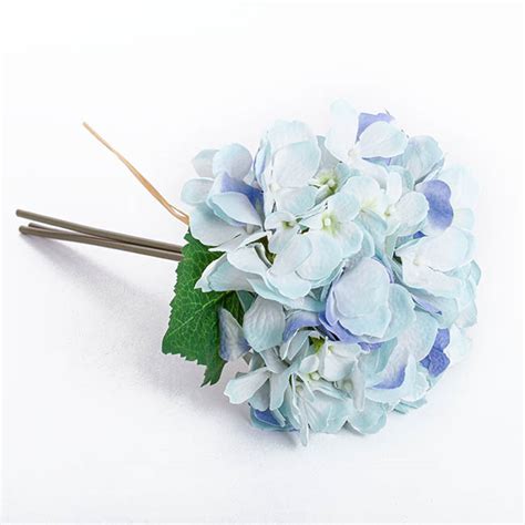 hydrangea victoria bouquet light blue 32cmh