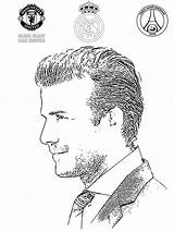Beckham David Coloring Famous People Pages sketch template