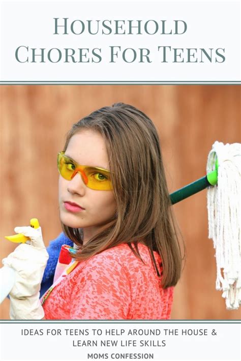 household chores for teens to help around the home