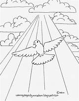 Coloring Dove Peace Pages Rays Printable Sun Kids Small Coloringpagesbymradron Space Print Adron Mr Sheet Above Printed Drawing Comments sketch template