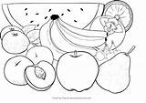 Frutta Colorare Fruta Ausmalbilder Obst Ausmalen Kolorowanki Coloriages Cartonionline Impressão Litere Owoc Lettre sketch template