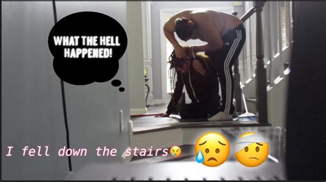 fell down the stairs prank cutest reaction 🥰 youtube