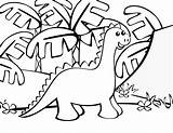 Coloring Dinosaur Dinosaurs Pages Printable Cute Kids Print Large Popular sketch template