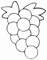 Grapes Coloring Pages Grape Color Printable Getcolorings Colorings sketch template