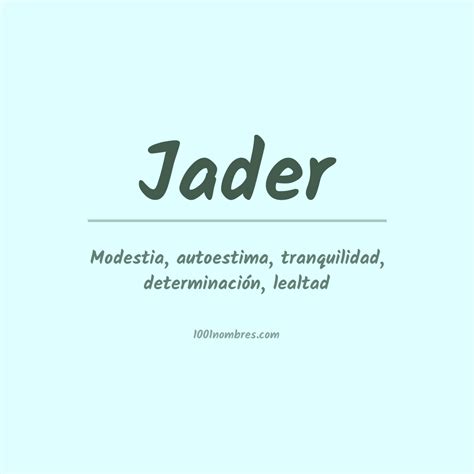 significado del nombre jader