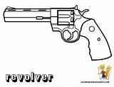 Coloring Gun Pages Guns Color Revolver Pistol Print Printable Handgun Boys Army Kids Book Weapons Designlooter Sheets Drawing Military Sheet sketch template