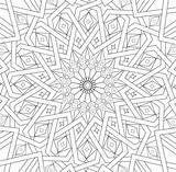 Islamic Mosaic Coloring Traditional Pages Printable Islam Pattern Mandalas Categories sketch template