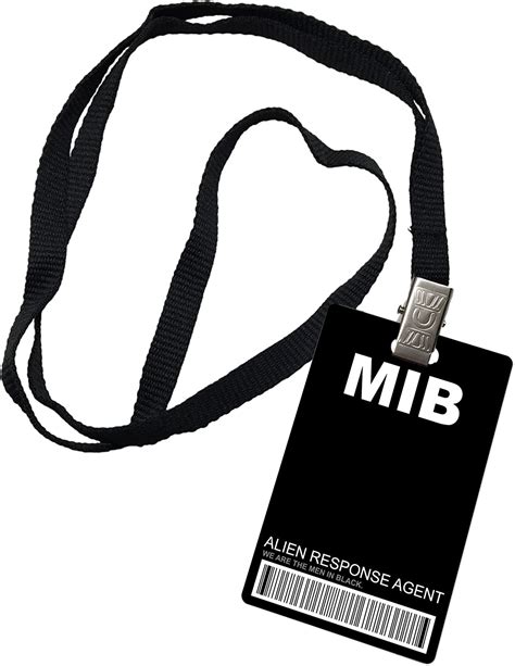 amazoncom mib men  black novelty id badge prop costume  office