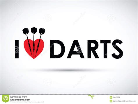 love  darts stock illustration illustration  happy