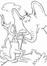 Horton Coloring Pages Hears Who Elephant Getcolorings Getdrawings Drawing Popular Print sketch template