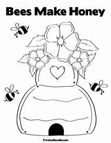 Bee Coloringhome sketch template