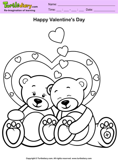 teddy bear coloring sheet turtle diary