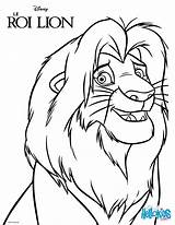 Lion Simba King Coloring Pages Color Disney Print Hellokids sketch template