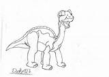 Dinosaur Foot Little Coloring Popular sketch template