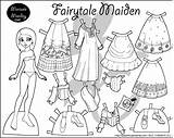 Paper Dolls Doll Coloring Printable Color Pages Dress Print Princess Clothes Cut Paperthinpersonas Marisole Template Click Pdf Four Colouring Kids sketch template