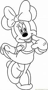 Minnie Mouse Coloring Pages Drawing Smiling Line Color Cartoon Coloringpages101 Pdf Getdrawings sketch template