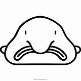Blobfish Coloring Fish Pages Blob Easy Template Printable Sketch Ultracoloringpages Kids Draw Ocean sketch template