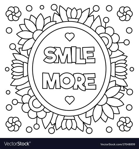 smile  coloring page royalty  vector image
