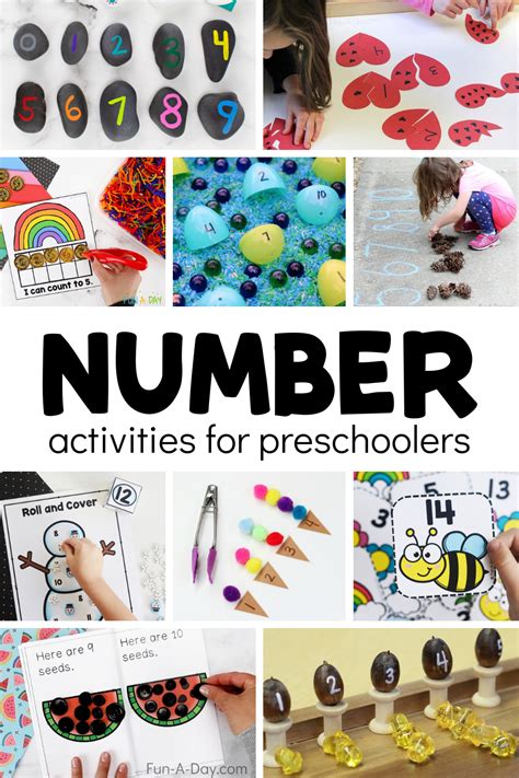 number activities  preschoolers flexiplan
