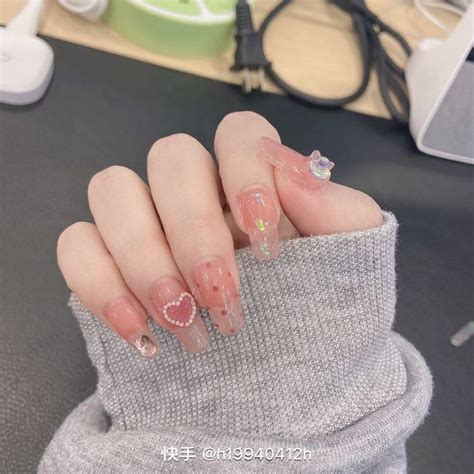 chinese nails asian nails jelly nails blush nails